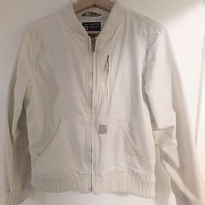 Carhartt White Bomber Jacket